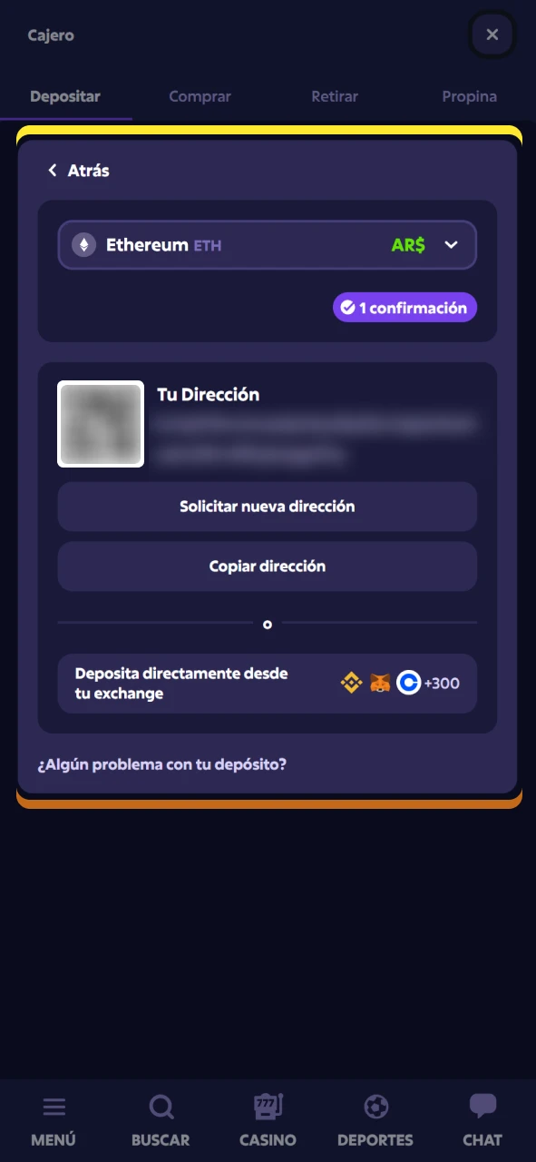 Efectúe su depósito inicial en el sitio web oficial de Roobet.