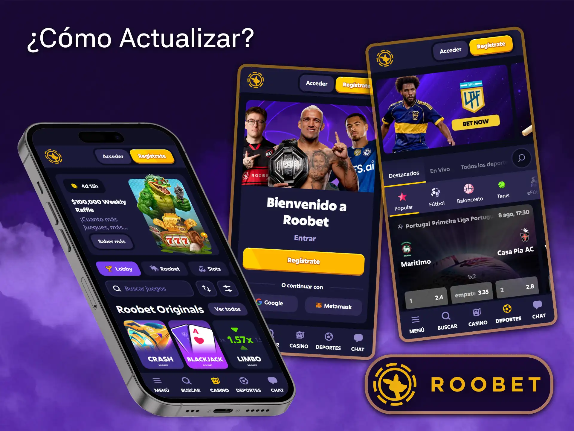 Actualiza tu aplicación Roobet periódicamente para disfrutar de todas sus funciones y garantizar la máxima seguridad.