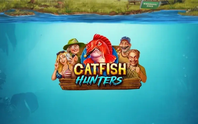 Disfruta de la pesca y compite por grandes premios en la máquina tragamonedas Catfish Hunters de Roobet.