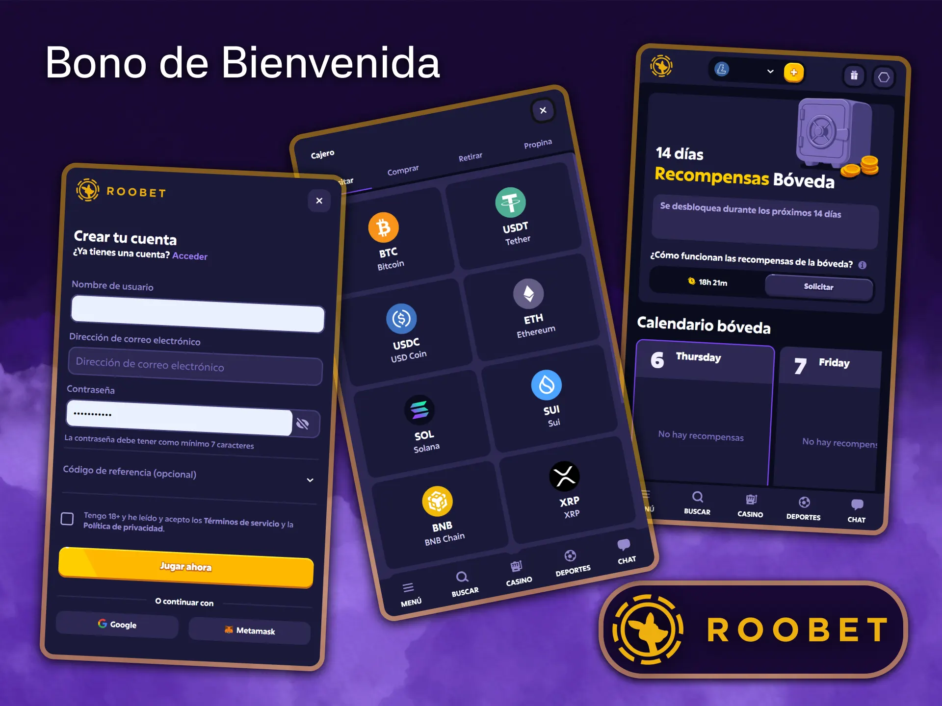 Gana bonos y recompensas increíbles apostando en tus partidos favoritos con Roobet.