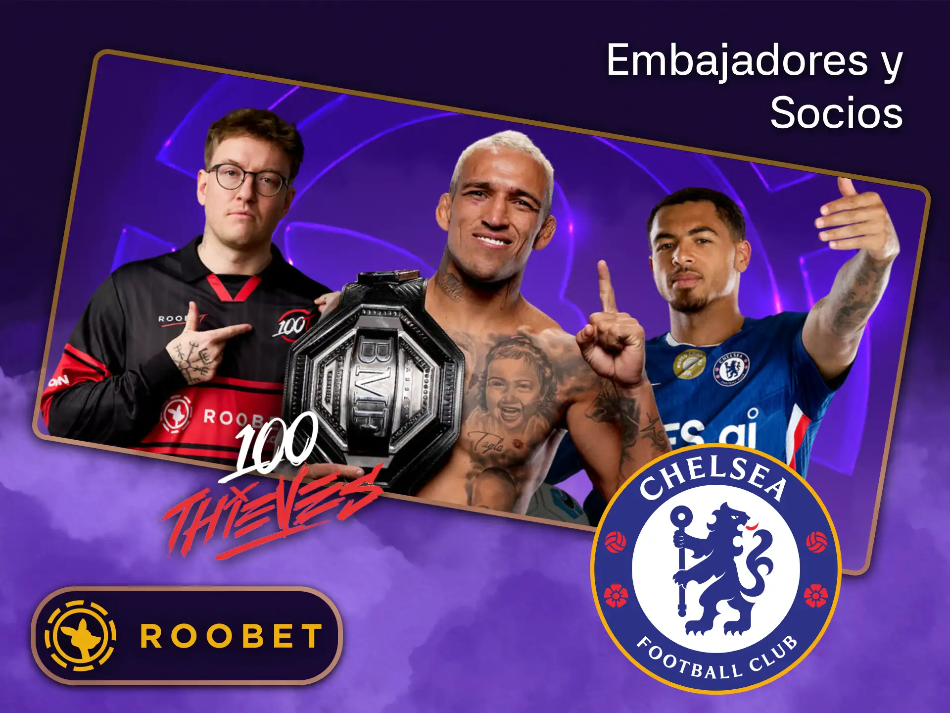 Embajadores destacados y clubes prestigiosos confían en la alta calidad y seguridad del sitio web de Roobet.