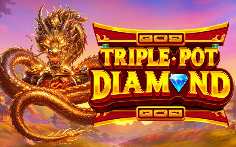 Aumenta tus posibilidades de ganar jugando a la emocionante máquina tragamonedas Triple Pot Diamond en el sitio web de Roobet.