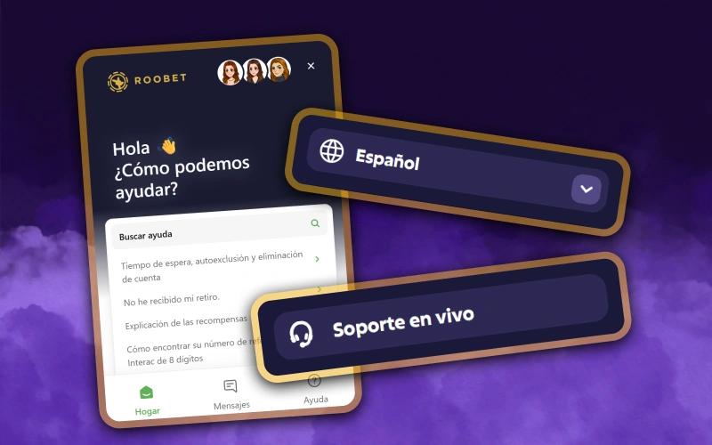 Obtén respuestas instantáneas a todas tus preguntas con el excelente servicio de atención al cliente en español de Roobet.